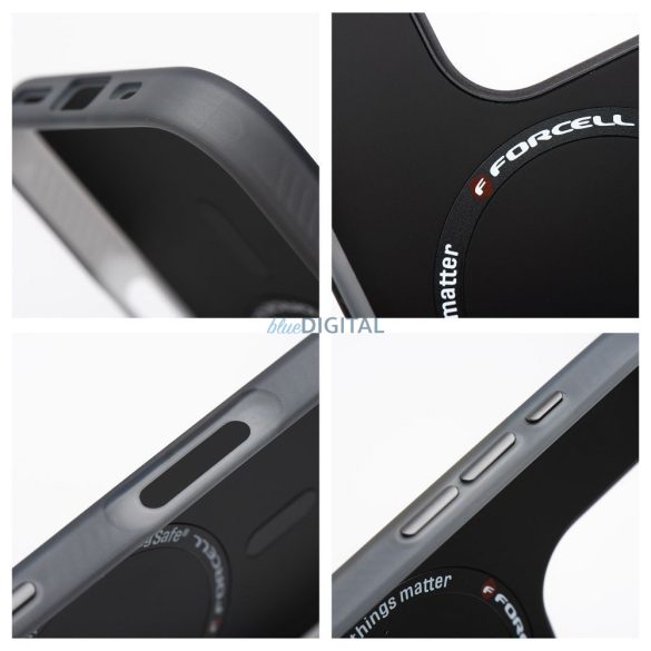 Forcell F-Protect MagSafe caz compatibil Samsung Galaxy S25 Plus - negru transparent