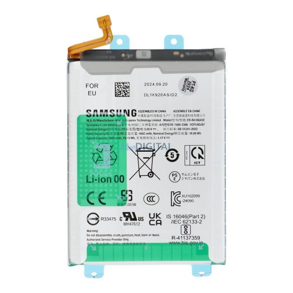Samsung fabrică ServicePack baterie Samsung Galaxy A16 5G (A166B) [GH82-36145A]