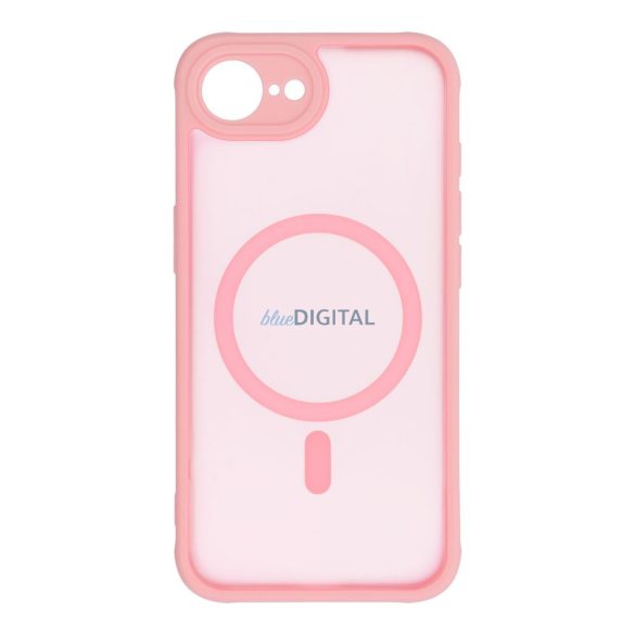 FULL MATTE MAG COVER Husă compatibilă MagSafe pentru iPhone 16e - roz deschis