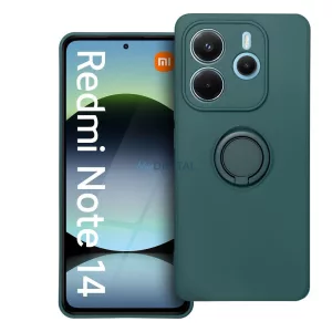 HUSĂ! - Carcasă SILICON RING Xiaomi Redmi Note 14 5G - verde