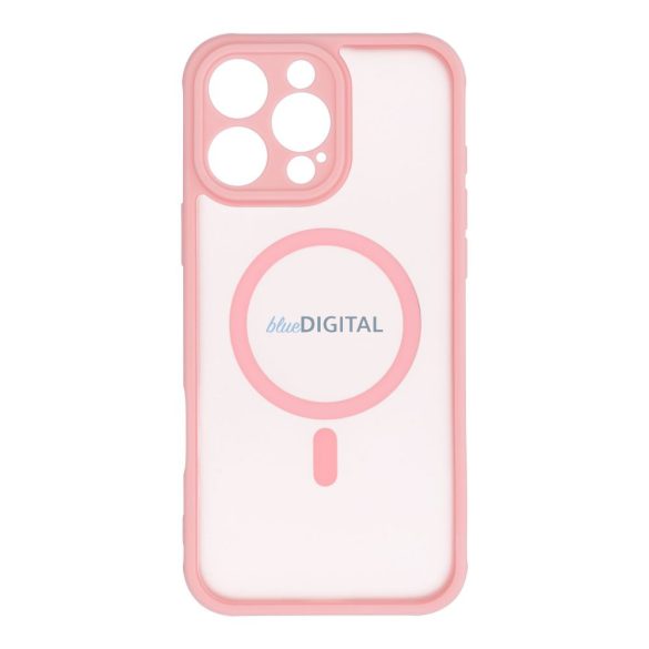 FULL MATTE MAG COVER Carcasă compatibilă MagSafe pentru iPhone 16 Pro Max - roz deschis