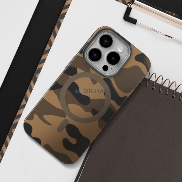 Forcell F-Protect MagSafe caz compatibil Samsung Galaxy S25 Ultra - maro camuflaj