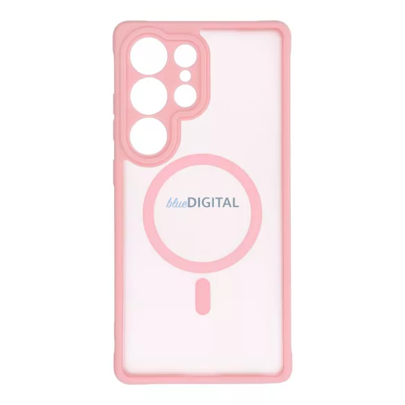 HUSĂ! - FULL MATTE MAG COVER Caz compatibil MagSafe Xiaomi Redmi Note 14 Pro 5G - roz deschis