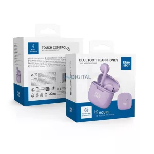 Căști Bluetooth fără fir Blue Star FI7 TWS - violet