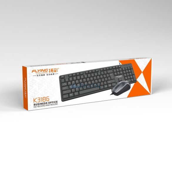 Tastatură QWERTY + mouse fără fir USB A K3186 U+U
