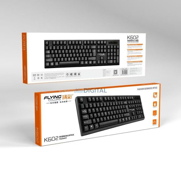 Tastatură cu fir USB A QWERTY K602