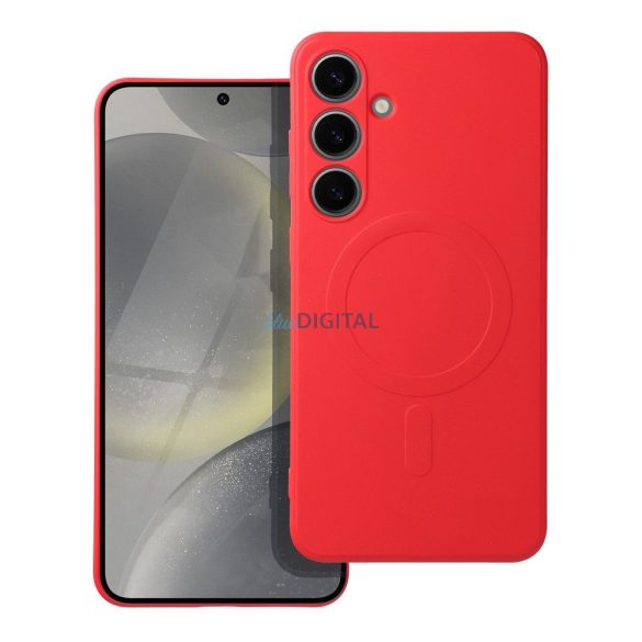 SILICONE MAG COVER Husă compatibilă MagSafe Samsung Galaxy A55 5G - roșu