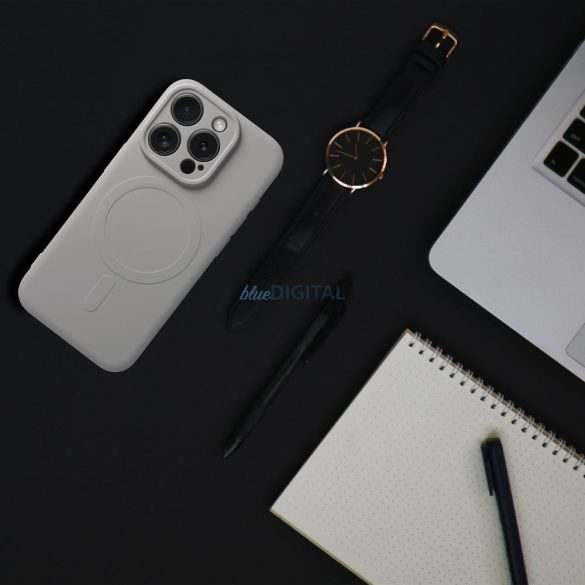 SILICONE MAG COVER Carcasă compatibilă MagSafe Samsung Galaxy A55 5G - gri titan