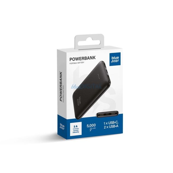 BLUE STAR Powerbank 5000 mAh 2A W0539 negru