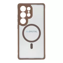   HUSĂ! - FULL MATTE MAG COVER Husă compatibilă MagSafe pentru Samsung Galaxy S25 Plus - maro