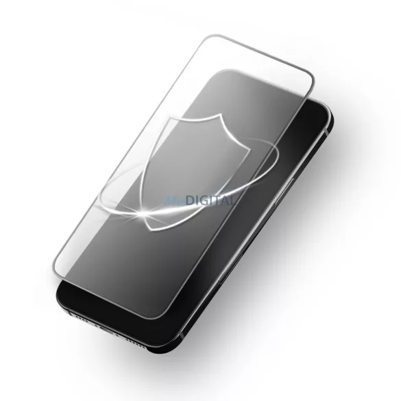 Protecție de ecran din sticlă temperată Forcell Ultra Clear Glass cu margine neagră pentru Samsung Galaxy S25 Ultra