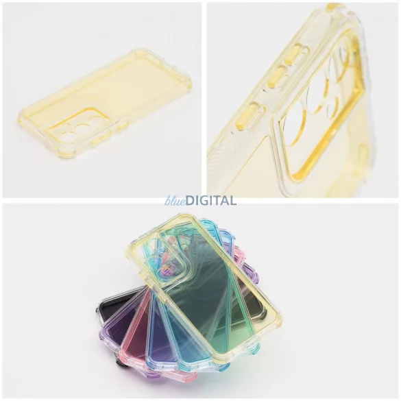 HUSĂ! - Carcasă MATRIX CLEAR Xiaomi Redmi Note 14 4G - galben
