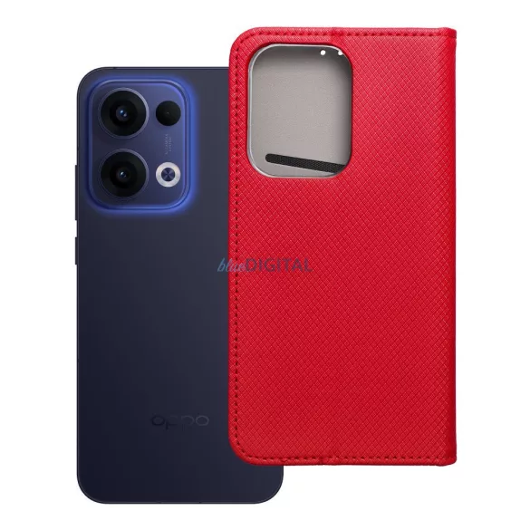 HUSĂ! - Carcasă de carte SMART CASE Oppo Reno13 - roșu