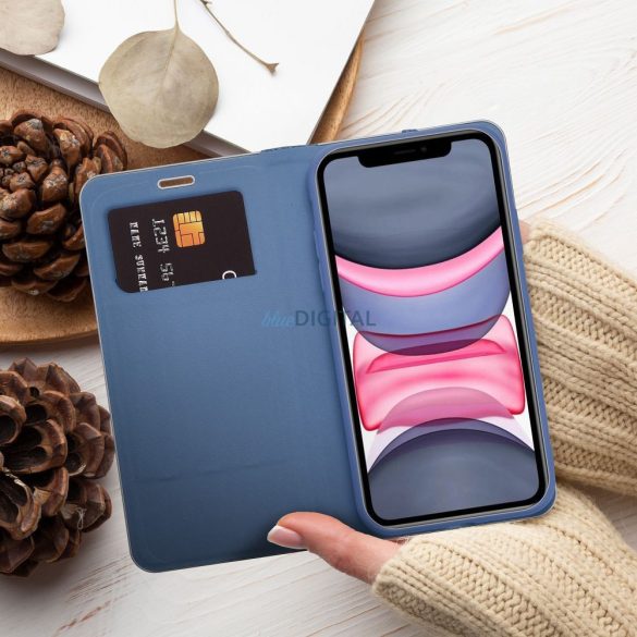 LUNA caz carte iPhone 16e - albastru