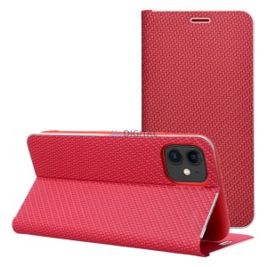 LUNA CARBON carte caz iPhone 16e - roșu