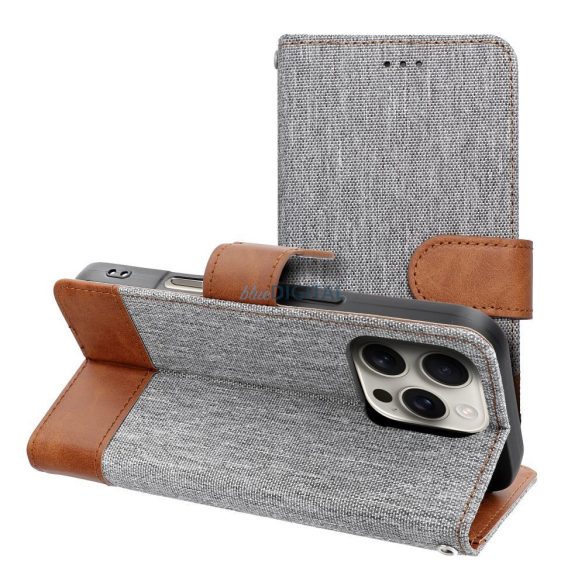 JEANS husă pentru carte iPhone 16e - gri