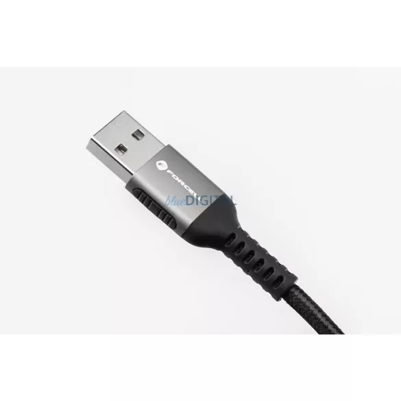 FORCELL F-ENERGY C257 USB-A - Lightning 2.4A 12W Cafule cablu 0.25 m negru