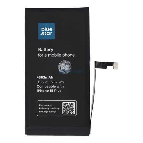 Baterie BLUE STAR HQ pentru IPHONE 15 Plus 4383 mAh 4383 mAh