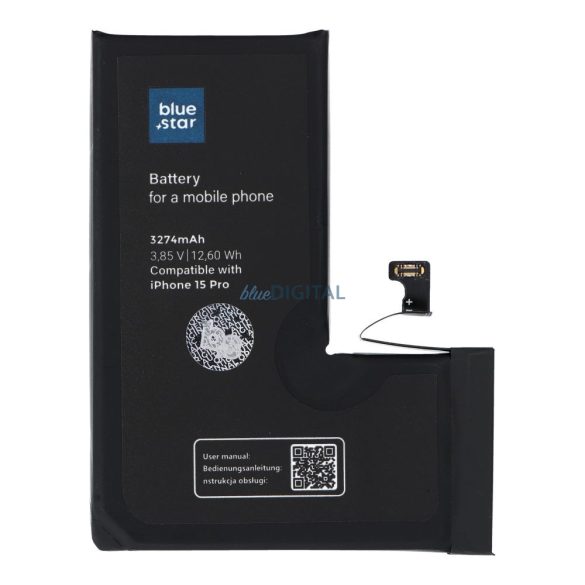Baterie BLUE STAR HQ pentru IPHONE 15 Pro 3274 mAh