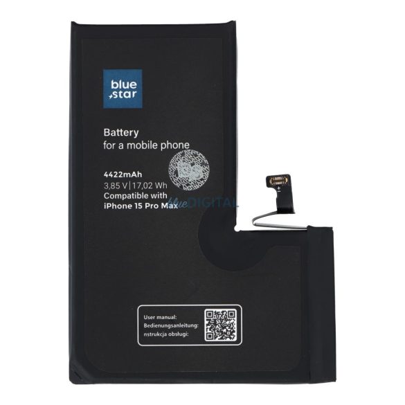 BLUE STAR HQ baterie pentru IPHONE 15 Pro Max 4422 mAh baterie