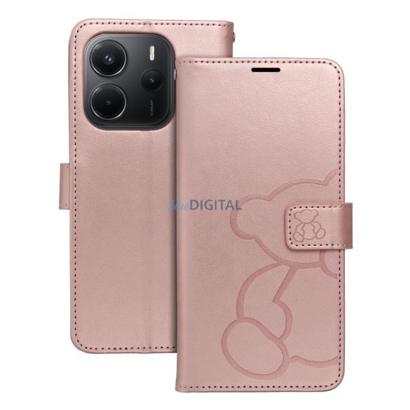 MEZZO biblioteci Xiaomi Redmi Notă 14 4G - aur roz "ursuleț"