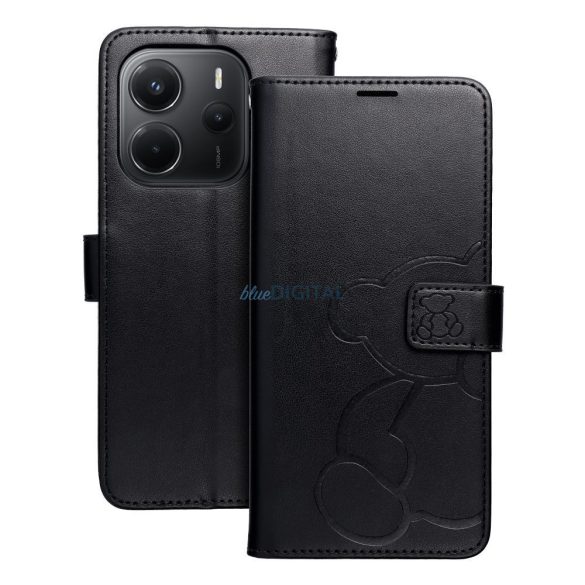 Carcasă de carte MEZZO Xiaomi Redmi Note 14 4G - negru