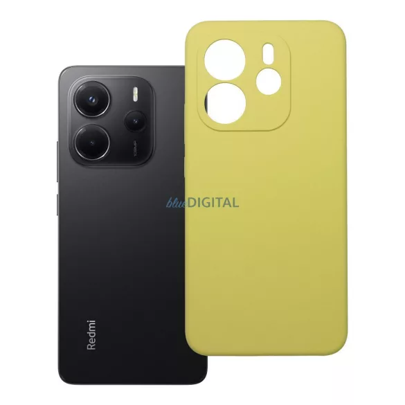 HUSĂ! - SILICON 2mm caz Xiaomi Redmi Notă 14 4G - galben lamaie