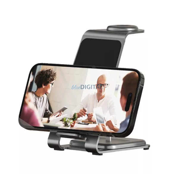 Forcell F-ENERGY Simply Charge 3in1 compatibil cu Apple Watch și Samsung Watch gri