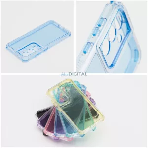 HUSĂ! - Carcasă MATRIX CLEAR Xiaomi Redmi Note 14 Pro 4G - albastru
