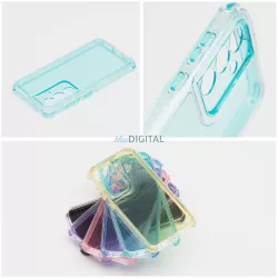   HUSĂ! - Carcasă MATRIX CLEAR Xiaomi Redmi Note 14 Pro 4G - albastru turcoaz