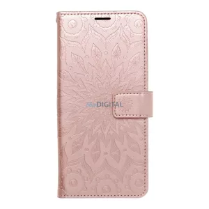 HUSĂ! - MEZZO carte caz Xiaomi Redmi Notă 14 Pro 4G - aur roz "mandala"