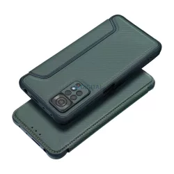   HUSĂ! - Carcasă de carte RAZOR Xiaomi Redmi Note 14 Pro 4G - verde închis