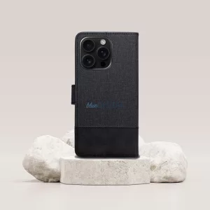 HUSĂ! - Carcasă de carte GOMMA Xiaomi Redmi Note 14 4G - negru