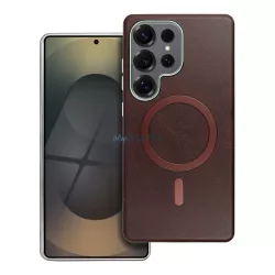   HUSĂ! - Carcasă GENTLEMAN MagSafe compatibilă pentru Samsung Galaxy A36 - maro