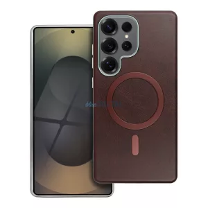 HUSĂ! - Carcasă GENTLEMAN MagSafe compatibilă pentru Samsung Galaxy A36 - maro