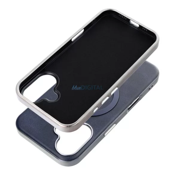 HUSĂ! - Carcasă GENTLEMAN MagSafe compatibilă pentru iPhone 11 - albastru marin