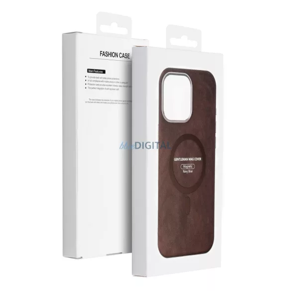 HUSĂ! - Carcasă GENTLEMAN MagSafe compatibilă pentru iPhone 11 - maro
