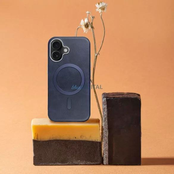 HUSĂ! - Carcasă GENTLEMAN MagSafe compatibilă pentru iPhone 12 Pro - Navy Blue