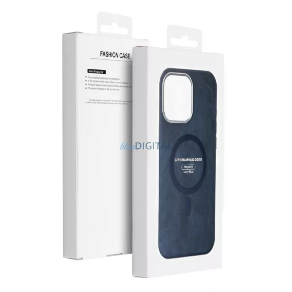 HUSĂ! - Carcasă GENTLEMAN MagSafe compatibilă pentru iPhone 16 Pro - Navy Blue