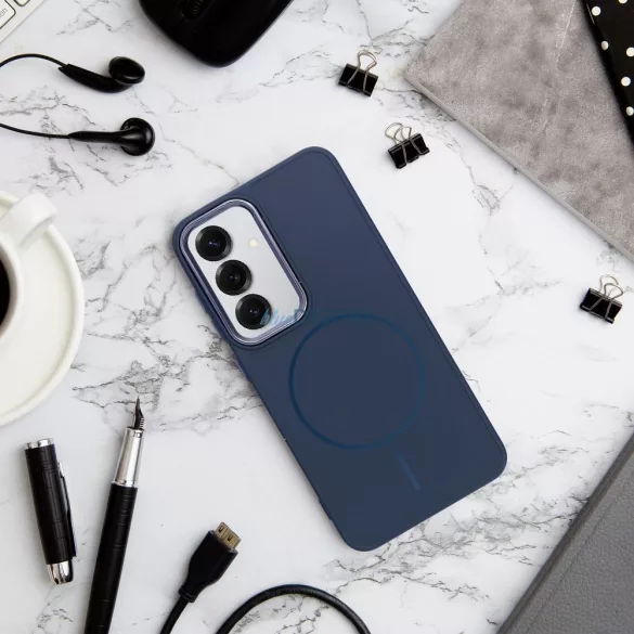 HUSĂ! - Husă compatibilă FRAME MagSafe Samsung Galaxy A36 - albastru marin