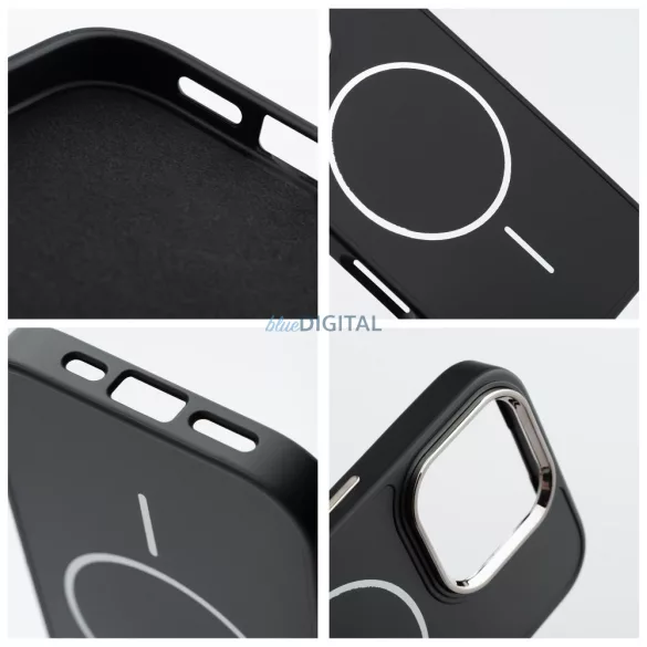 HUSĂ! - Carcasă compatibilă FRAME MagSafe pentru iPhone 15 - negru