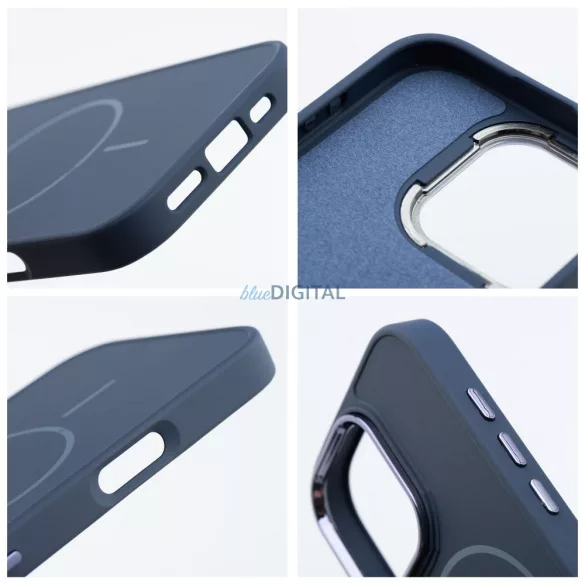 HUSĂ! - Carcasă compatibilă FRAME MagSafe pentru iPhone 15 Pro Max - Navy Blue