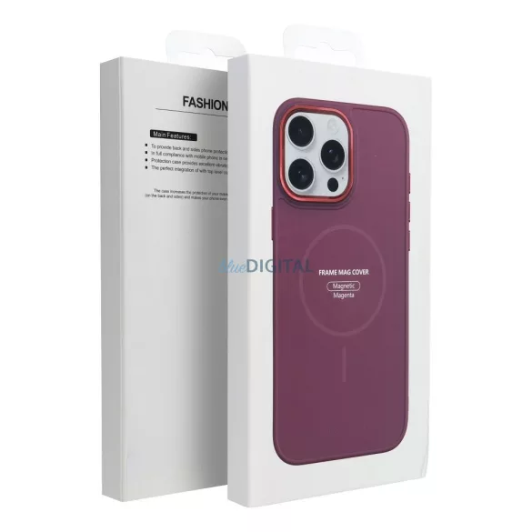 HUSĂ! - Carcasă compatibilă FRAME MagSafe pentru iPhone 11 - roz aprins