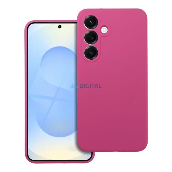 Husă SILICONE 2mm MagSafe compatibilă pentru Samsung Galaxy S25 - roz