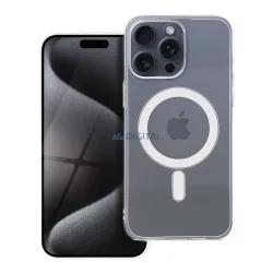   HUSĂ! - CLEAR Case Carcasă compatibilă MagSafe de 2 mm cu protecție pentru cameră iPhone 15 Pro Max - transparentă