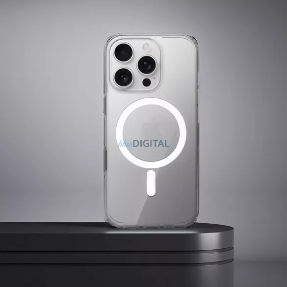 HUSĂ! - CLEAR Case Carcasă compatibilă MagSafe de 2 mm cu protecție pentru cameră iPhone 15 Pro Max - transparentă