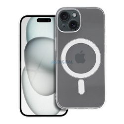   HUSĂ! - CLEAR Case Carcasă compatibilă MagSafe de 2 mm cu protecție pentru camera foto pentru iPhone 15 - transparentă
