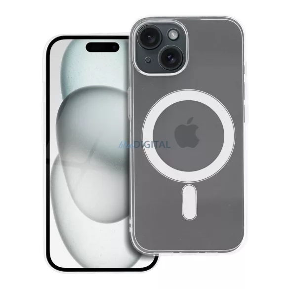 HUSĂ! - CLEAR Case Carcasă compatibilă MagSafe de 2 mm cu protecție pentru camera foto pentru iPhone 15 - transparentă