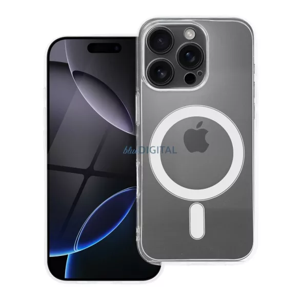 HUSĂ! - CLEAR Case Carcasă compatibilă MagSafe de 2 mm cu protecție pentru camera foto pentru iPhone 16 Pro - transparentă