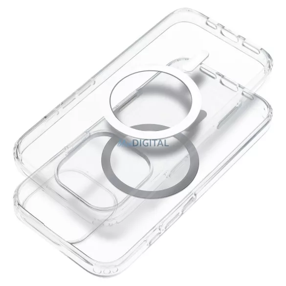 HUSĂ! - CLEAR Case Carcasă compatibilă MagSafe de 2 mm cu protecție pentru camera foto pentru iPhone 16 Pro - transparentă
